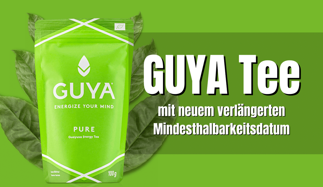 GUYA Teas with updated minimum content date