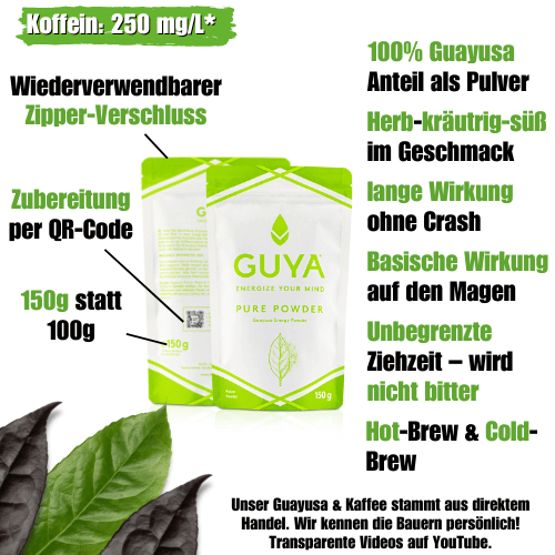 Guayusa Pure – Powder - GUYA - Guayusa GmbH