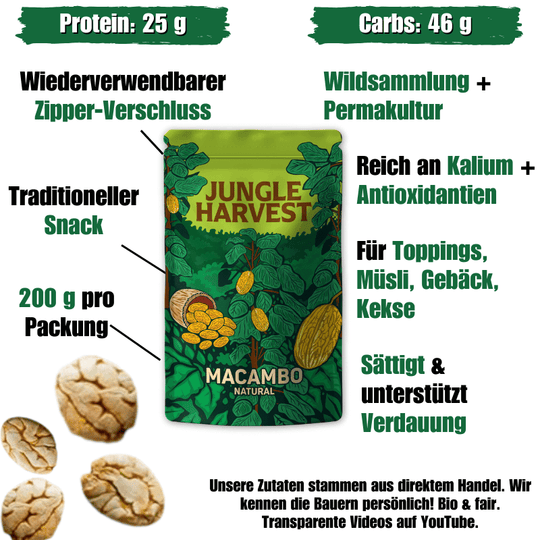 Macambo – Weißer Kakao 200g VORVERKAUF - Bio Guayusa Tee kaufen - GUYA Guayusa Online Shop