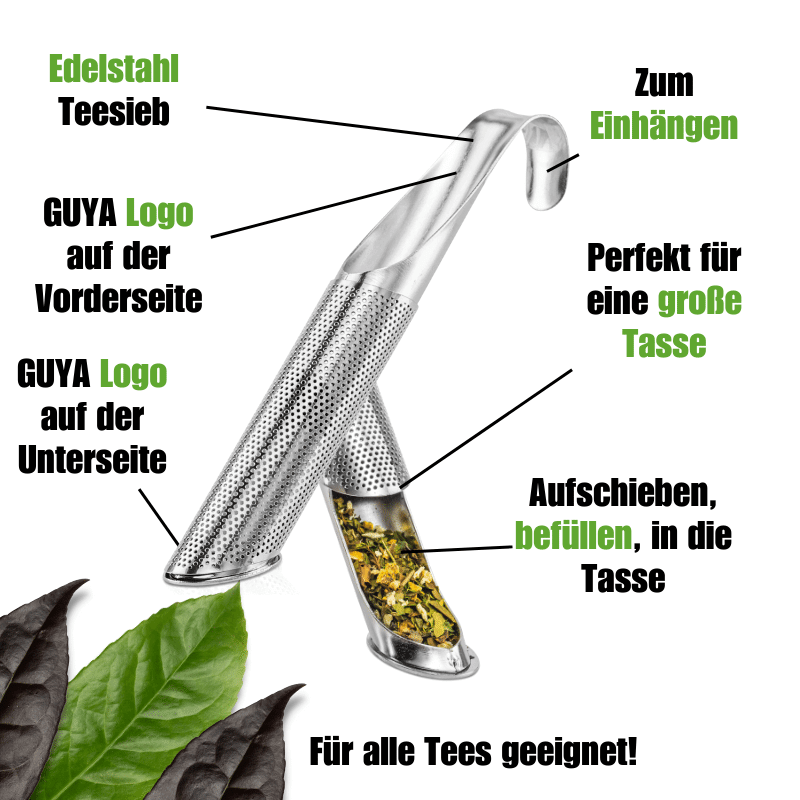 Probierset - Alle Guayusa Tees + Teesieb - GUYA - Guayusa GmbH