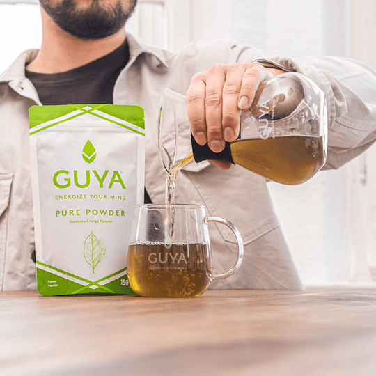 Glas Kanne für Guayusa und Kaffee