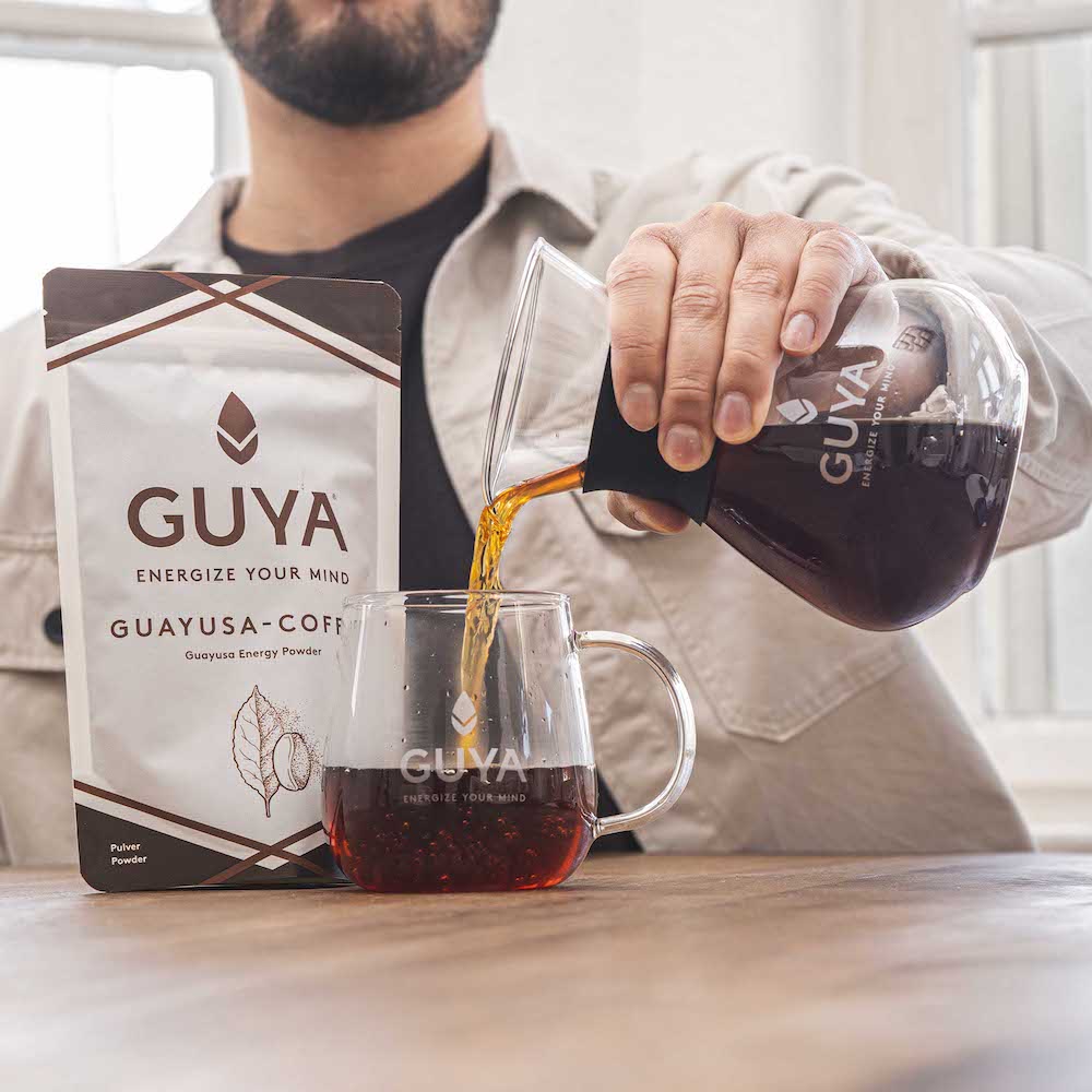 Zubereitung Guayusa Tee mit Kaffeegeschmack