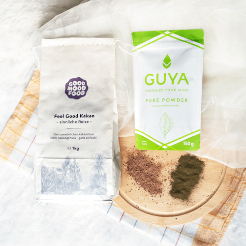 1kg Trink-Kakao von GoodMood & Guayusa PURE POWDER - GUYA - Guayusa GmbH