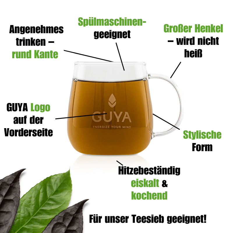 Cup - Glas 400ml - GUYA - Guayusa GmbH