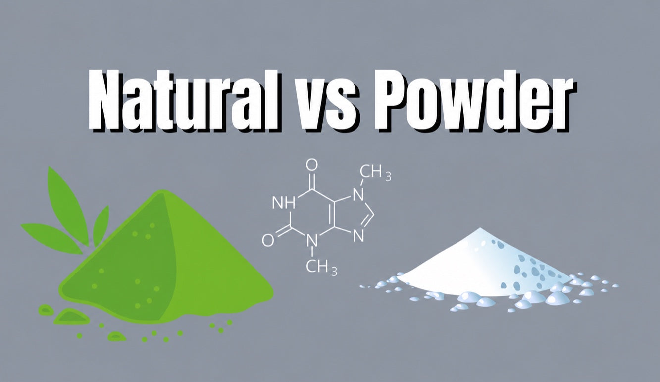 Natural caffeine vs. pure caffeine powder