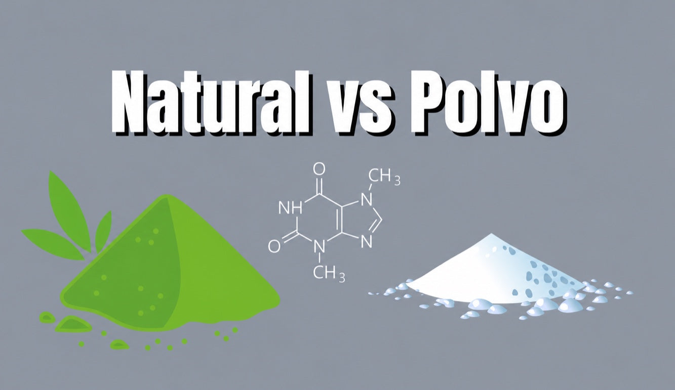 Cafeína natural frente a cafeína pura en polvo