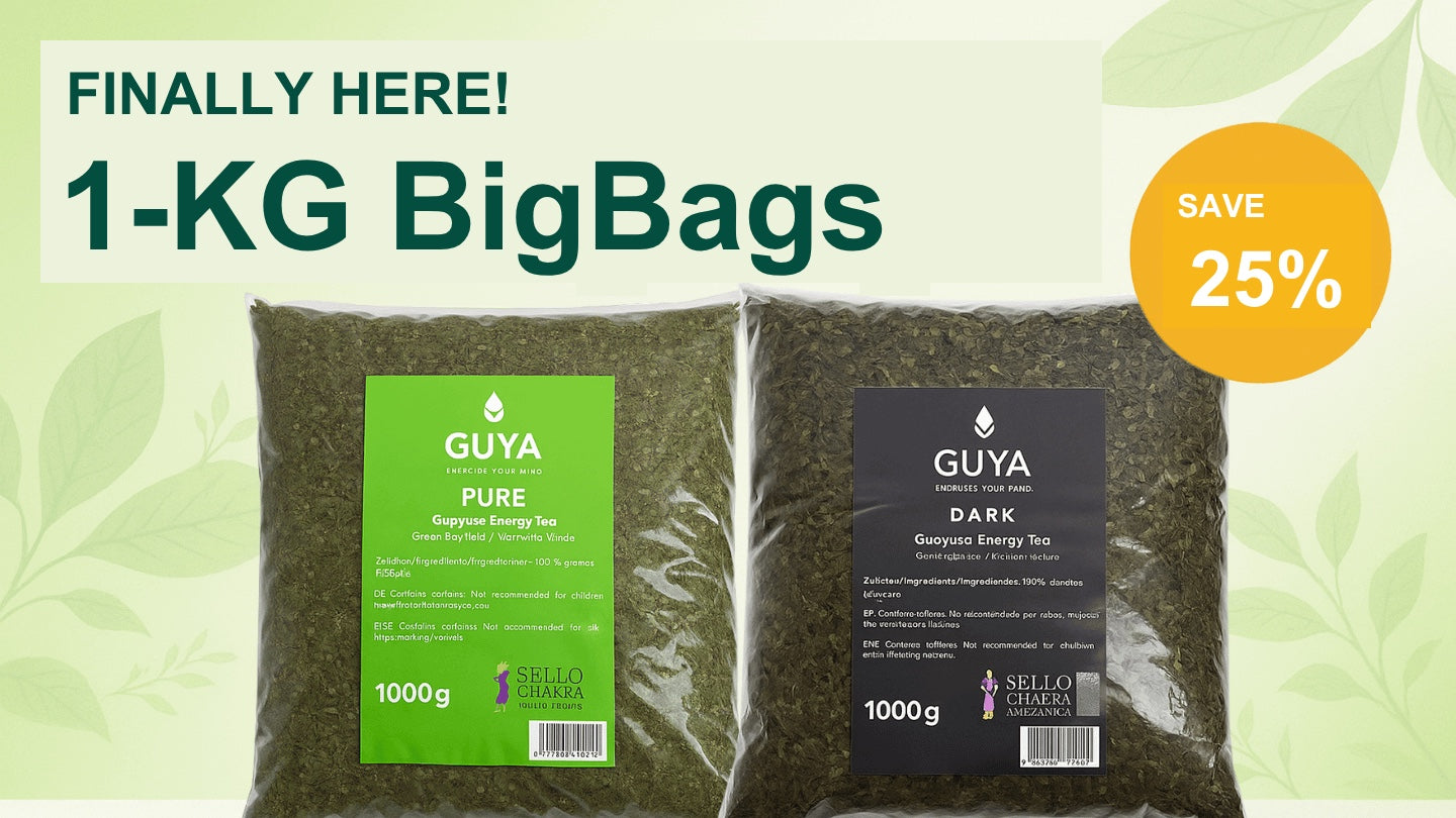 1 kg Guayusa PURE & DARK: the long-awaited bulk packs are here!