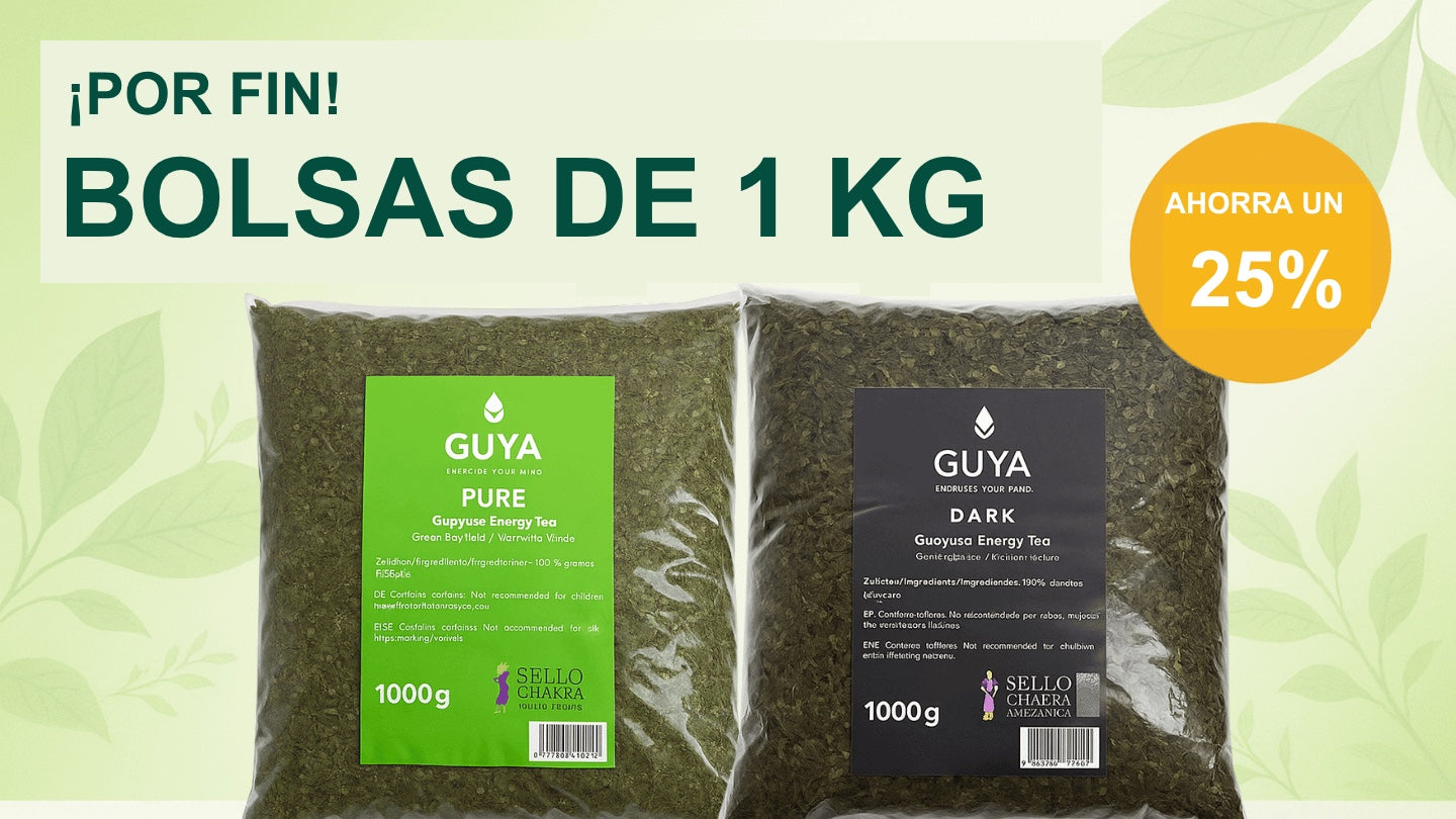 Guayusa PURE & DARK de 1 kg: ¡ya están aquí los formatos ahorro tan esperados!