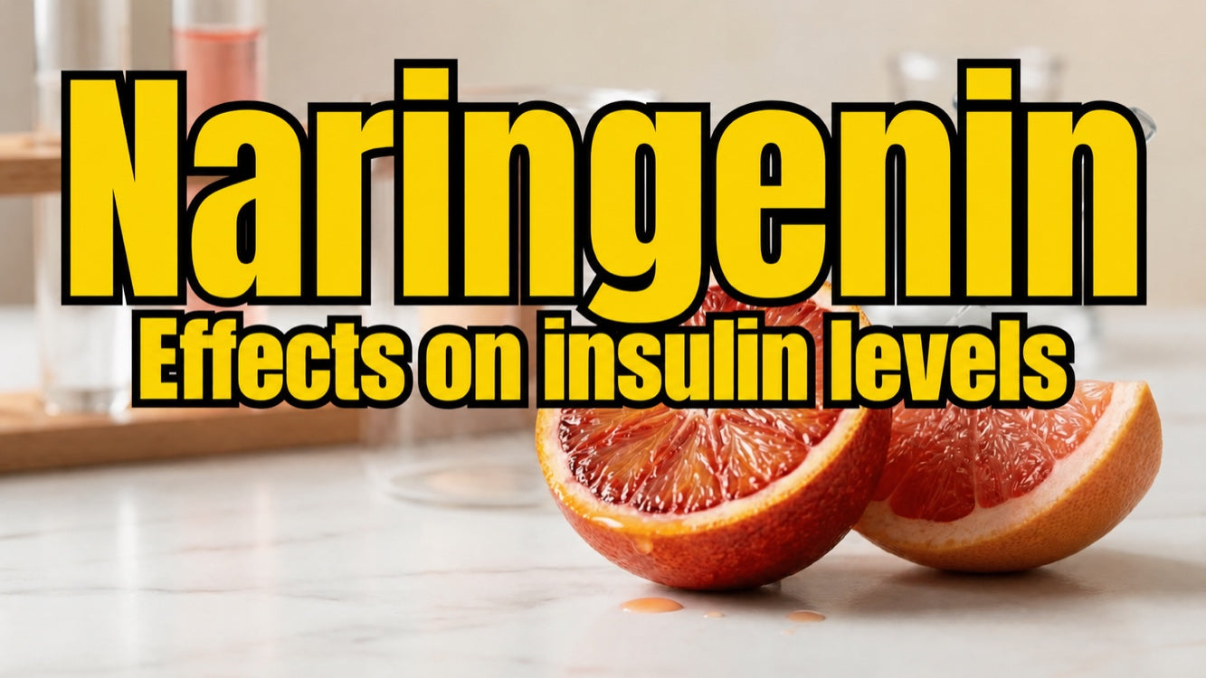 How does naringenin affect insulin levels in humans?