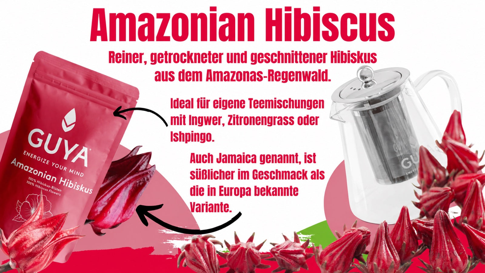 Hibiskus Tee – Amazonian Hibiscus – Flor de Jamaica
