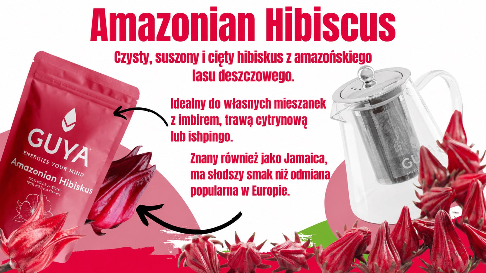 Napar z hibiskusa – Amazonian Hibiscus – Flor de Jamaica