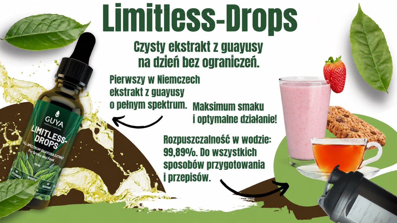 LIMITLESS Drops – 100 % skoncentrowany ekstrakt z guayusy