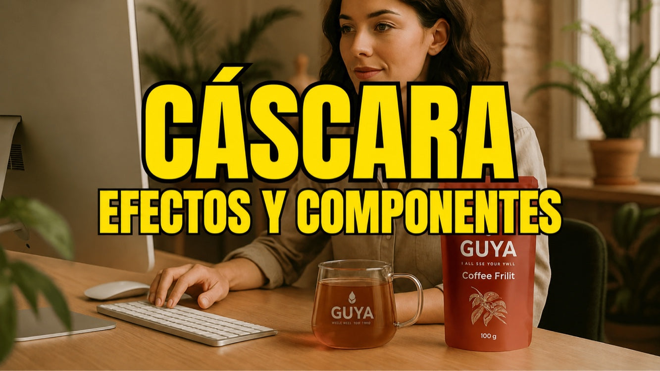 Infusión de cáscara: cafeína, antioxidantes y digestión