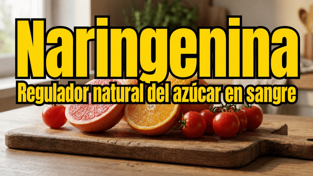 ¿Hay alimentos naturales ricos en naringenina que ayuden a regular el azúcar en sangre?