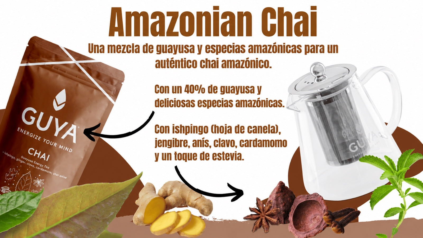 Té chai de guayusa